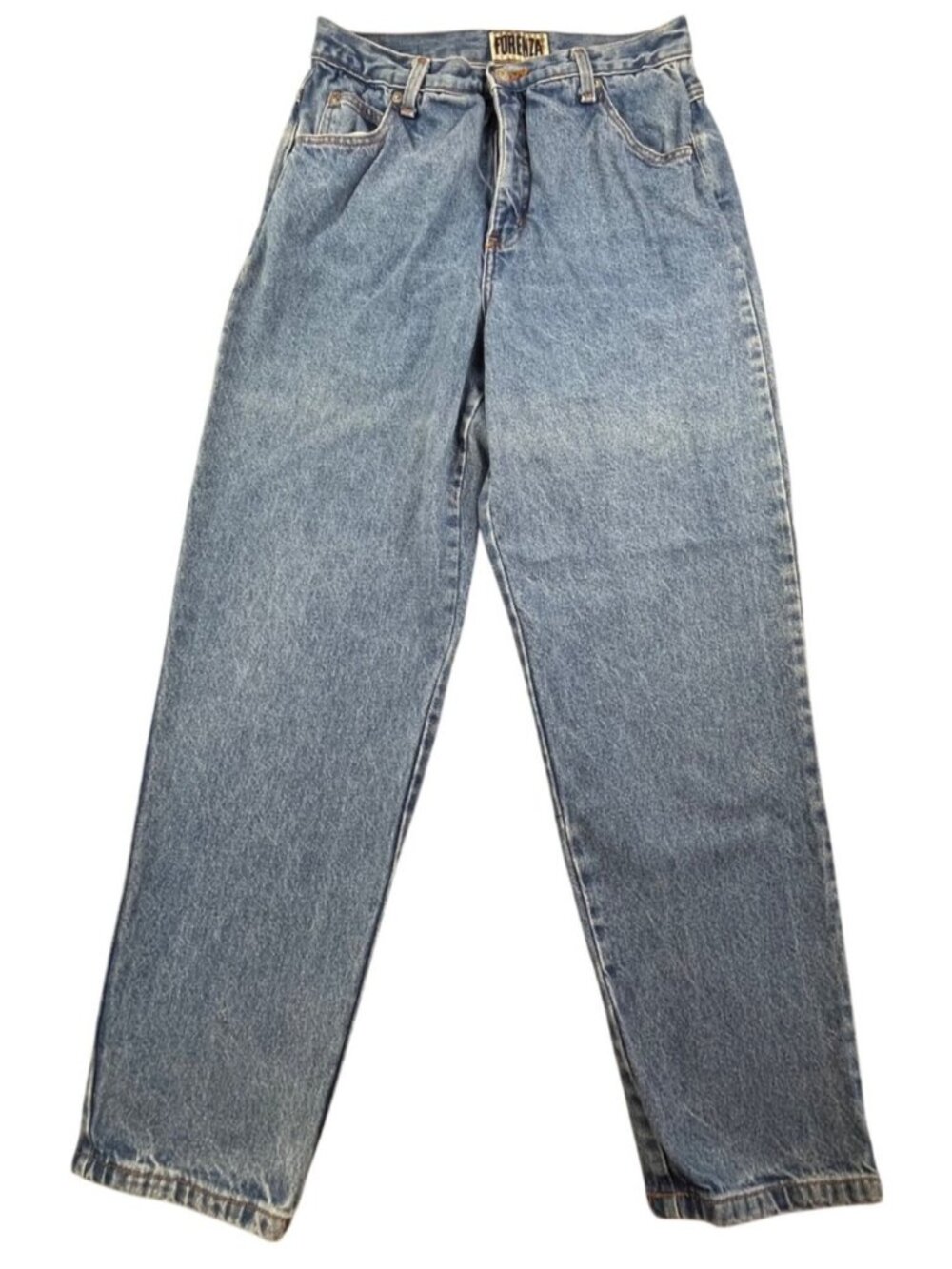 Vintage Forenza Jeans Women 12 High Waisted Mom Denim Tapered Leg 90s Blue
